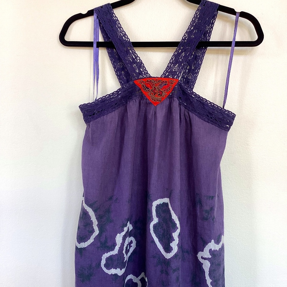 Free People Crochet Sleeveless Tank Tunic Sz 4